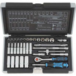 Набор инструмента 1/4" 34пр. 4-14мм LICOTA ALK-0101F