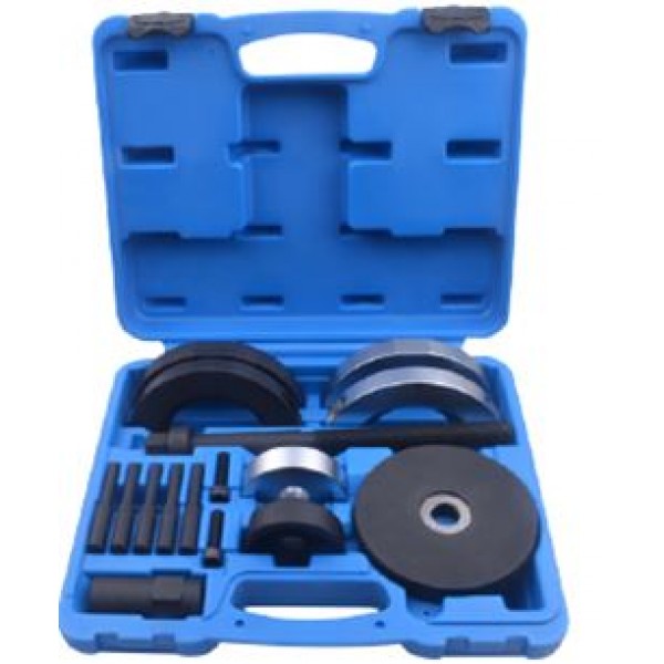 Набор приспособлений  для замены ступичных подшипников : 72мм AUDI A2,SEAT: Ibiza, SKODA: Fabia,VW: Polo,Fox.(14пр.) в кейсе ROCK FORCE RF-921T1