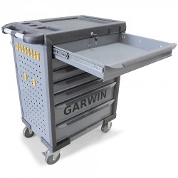 GARWIN GTT-01D07T Телега инструментальная, 7 полок, серая