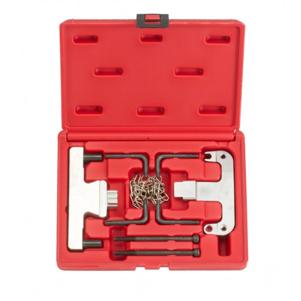 Набор фиксаторов для обслуживания двигателей Mercedes-Benz, Chrysler, Jeep (2.2 CRD, 2.7 CRD), в кейсе ROCK FORCE RF-906G7 