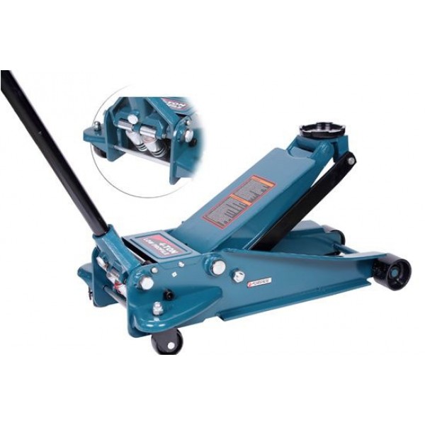 Forsage Домкрат подкатной  гидравлический усиленный низкопрофильный 4т (высота подхвата-100мм; высота подъема - 510мм, 2 поршня, удлиненная рукоятка) F-T84008