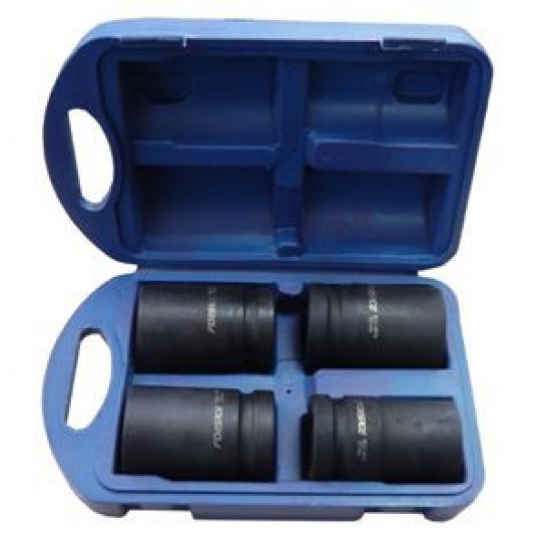 Forsage  1" Набор головок ударных глубоких 4пр (27,32,33,36) в пласт.кейсе 6гр F-8041MPB