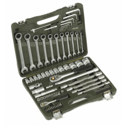 Набор инструмента 1/2",1/4" 77 предм.ДЕЛО ТЕХНИКИ 620778