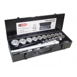Набор инструмента 24пр.: 3/4"DR 6-гранных  (метал. кейс) ROCK FORCE RF-6241-5