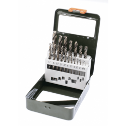 Набор сверл по металлу Р6М5К5, 19 шт (Ø 1,0-10,0 шаг 0,5 мм) ДЕЛО ТЕХНИКИ 211219