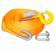 Трос буксир-ный АвтоDело 10 т. (лента 6м, крюк-скоба) 44511