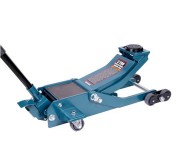 F-T830031BS Forsage Домкрат подкатной  гидравлический усиленный низкопрофильный 3т  (высота подхвата - 85мм, высота подъема - 520мм, сменная резиновая накладка, магнитный