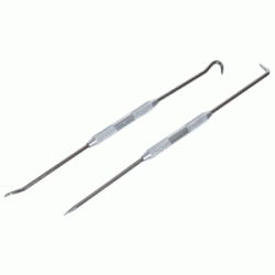 Крюк для снятия резиновых уплотнителей 2 сторонние (набор 2шт) АвтоDело 40674