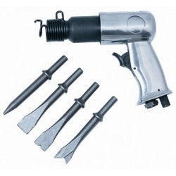 Пневмомолоток Rotake RT-3501K 4500 ударов/мин в комплекте с зубилами 9предметов 150мм 