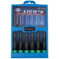 Набор отверток Torx для точной механики 6пр. LICOTA ASD-168K02
