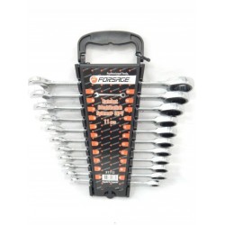 Forsage 51112 Набор ключей комбинированных трещоточных  11пр. (8,10,11,12,13,14,15,16,17,18,19мм)