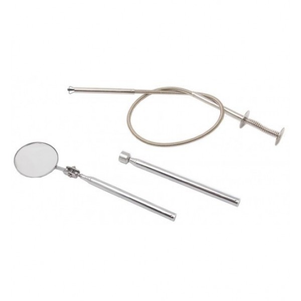 Forsage Набор приспособлений (зеркало: 200-550мм, магнит: 145-680мм, гибкий захват-600мм) 3пр., в блистере F-04J1079