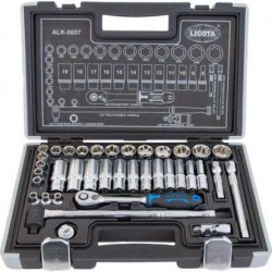 Набор инструмента 3/8" 12гр. 37пр. 6-24мм spline LICOTA ALK-0007P