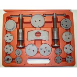 Набор для обслуживания тормозных суппортов Forsage 65805 18 предметов (привод с правосторонней/левосторонней резьбой в кейсе)