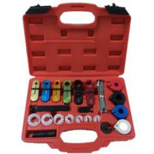 Forsage  Комплект для разъединения быстросъемных соединений топливных систем и систем кондиционирования, 25пр в кейсе F-923G3