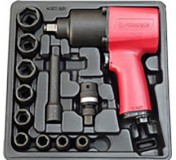 1/2" Пневмогайковерт Forsage F-SM-43-4037K1  1220Нм с комплектом головок 12 предметов (10,12,13,14,17,19,22,24,27мм)