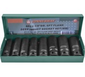 JONNESWAY S03AD3108S Набор ударных торцевых головок глубоких 3/8"DR 10-19 мм, 8 предметов