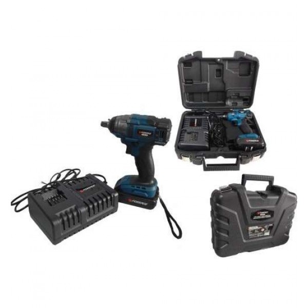 Forsage Гайковерт ударный аккумуляторный 1/2" (18V, 2.0AH, LI-ION, 0-2600 об/мин, 250 Нм), в кейсе F-03010