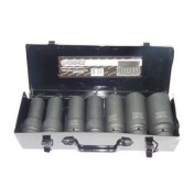 Forsage F-8072MPB 1" Набор головок ударных глубоких 7пр.(6гр.)(24,27,30,32,36,41,46мм) в метал.кейсе