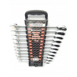 Forsage F-51112R Набор ключей комбинированных трещоточных с реверсом 11пр. (8,10,11,12,13,14,15,16,17,18,19мм)