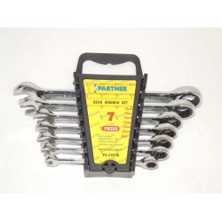 PARTNER PA-3107M НАБОР КЛЮЧЕЙ КОМБИНИРОВАННЫХ ТРЕЩОТОЧНЫХ 7ПР. 8,10,12,13,14,17,19ММ