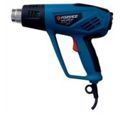 Фен промышленный электрический Forsage electro HG60-2000LCD с дисплеем и насадками (220В, 2000Вт, макс.темп-ра 600*С, 250-500л/мин)