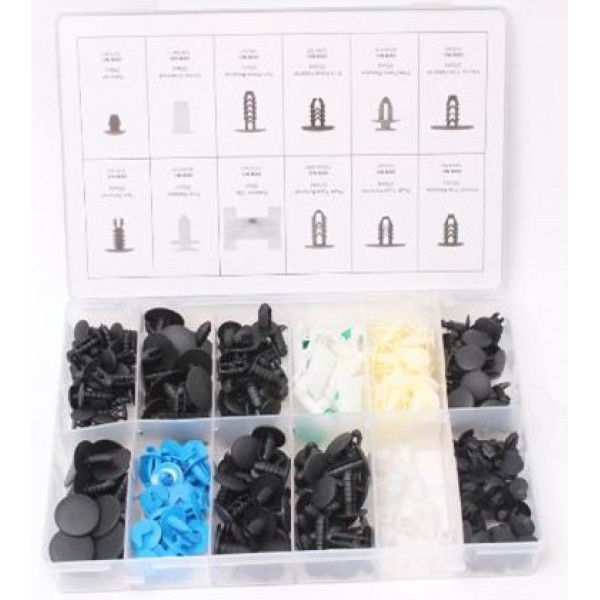 Forsage Набор клипс 308пр. (FIAT), пластиковом органайзере F-01Z0242