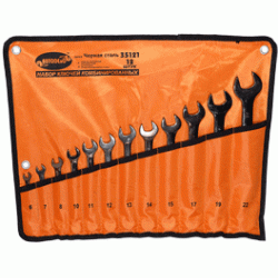 Набор комб.ключей АвтоDело ЧернаяСталь 12шт.(сумка) 35121