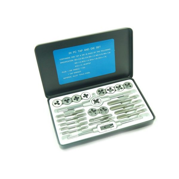 Набор метчиков и плашек Forsage  24пр. (метрич.) F-M024-1