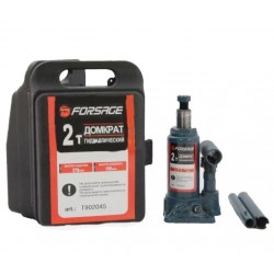 F-T90204S Forsage Домкрат бутылочный  2 т с клапаном (h min 150мм, h max 278мм,вес 2,6 кг) в кейсе