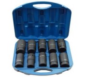 Forsage F-8101MPB 1" Набор головок ударных глубоких 6гр, 10пр (22,24,27,30,32,33,34,36,38,41) в пласт.кейсе