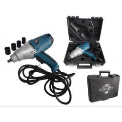 F-03071 Forsage Гайковерт ударный электрический в комплекте со сменными головками 17, 19, 21, 22мм 1/2" (220V, 1010W, 0-2200 об/мин, 450 Нм) + сменные угольные щетки