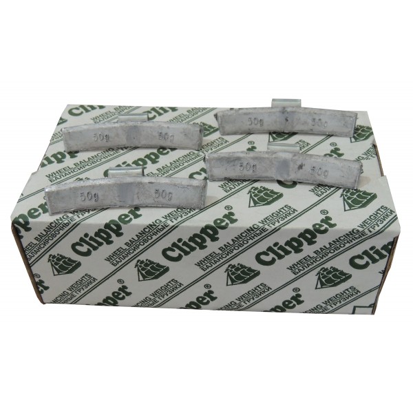 Грузики балансировочные для литых дисков 50 гр. CLIPPER 0 (НАБОР 50 ШТ.) 350