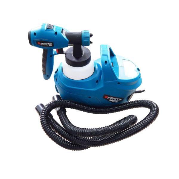 Краскопульт ручной электрический Forsage electro  (220В, 750Вт, бачок 0.8л, сопло 1.8/2.6мм, вязкость до 60din) с компрессором и шлангом SG60-750F