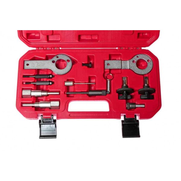 Набор фиксаторов для обслуживания двигателей  Fiat, Saab, Opel/Vauxhall 12пр.(1.3, 1.9CDTI), в кейсе ROCK FORCE RF-4013112 