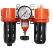 БЛОК ПОДГОТОВКИ ВОЗДУХА (ФИЛЬТР 5МК + РЕГУЛЯТОР + МАСЛОДОБАВИТЕЛЬ) 1/4" (0-10BAR) FORSAGE F-SG-700-14