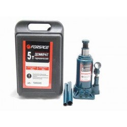 F-T90504S Forsage Домкрат бутылочный  5 т с клапаном (h min 185мм, h max 355мм,вес 3,9 кг) (190-355)в кейсе