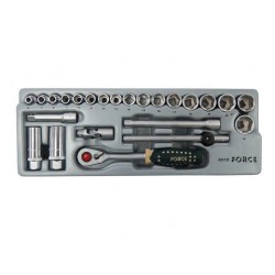 Набор инструмента 24пр.: 3/8"DR 6-гранных в лотке ROCK FORCE RF-T3251-5