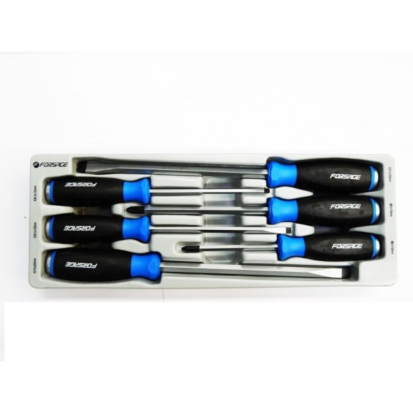 Набор отверток силовых Forsage  6 предметов (PH2,3.SL5.5,6.5,10,12) F-2069