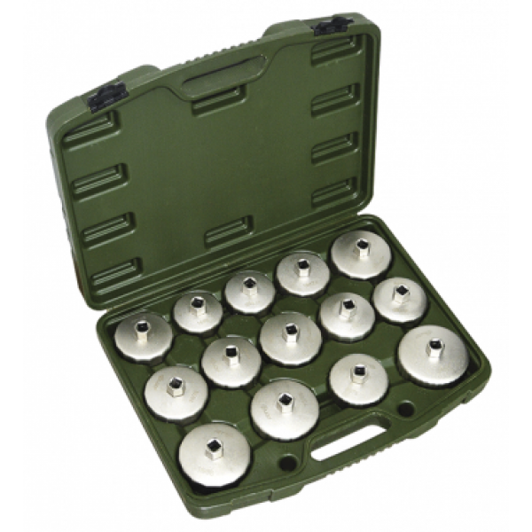 Набор съемников масляных фильтров "чашка" 14 предм. ДЕЛО ТЕХНИКИ 800140