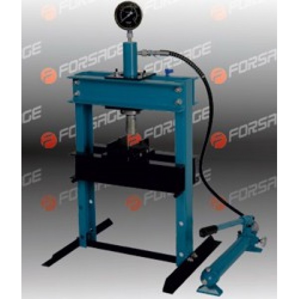 Forsage Пресс настольный гидравлический с манометром и выносным насосом 12т (раб. высота: 0-340мм, раб. ширина: 400мм, раб. стол: 185х400мм, ход штока: 135мм) F-TY12001
