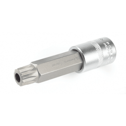 Головка со вставкой 1/2" Spline M16 с отверстием L=100мм ДЕЛО ТЕХНИКИ 625466