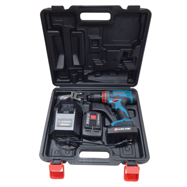 Шуруповерт аккумуляторный Forsage electro  (18 V, 0-350/1350 об/мин, max ф 10 мм, 46 Nm, 2 АКБх1.5 Ah Li-ion) CDA18V-Li-ion