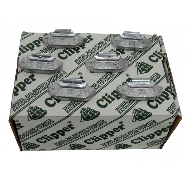 Грузик балансировочный для стального диска 25 гр. CLIPPER 0 (НАБОР 100 ШТ.) 225