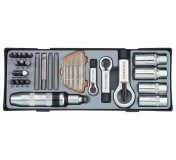 Набор инструмента 33пр.: для откручивания поврежденных болтов,гаек и шпилек в лотке  ROCK FORCE RF-T5331