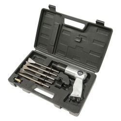 Пневмомолоток Rotake RT-3502K 3000 ударов/мин в комплекте с зубилами 9придметов 190мм 