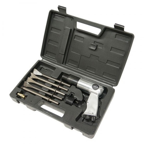 Пневмомолоток Rotake  3000 ударов/мин в комплекте с зубилами 9придметов 190мм RT-3502K