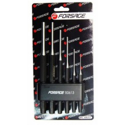 F-50613M Набор выколоток 6пр. (2x115мм, 3x125мм, 4x150мм, 5x165мм, 6x180мм, 8x180мм)в пластиковом держателе