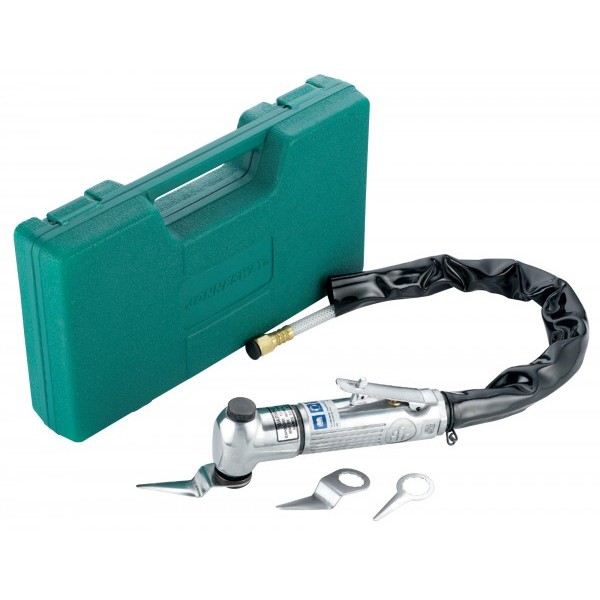 JONNESWAY  Набор инструмента: Нож пневматический 0-22000 об/мин, 260 л/мин со сменными лезвиями, 4 предмета JAT-6441K