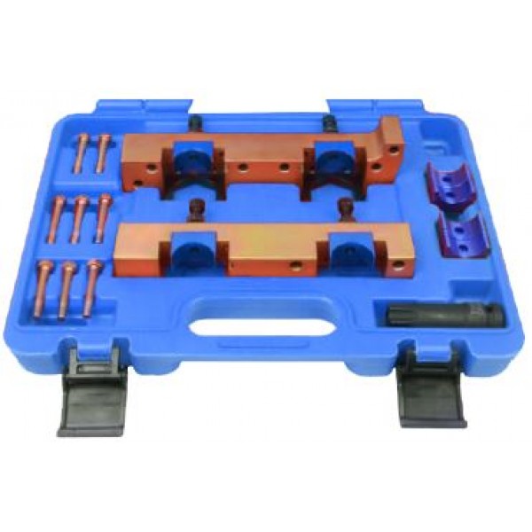 Набор фиксаторов для обслуживания двигателей Mercedes-Benz, 15пр. (M133 / M270 / M274), в кейсе  ROCK FORCE RF-40133315 